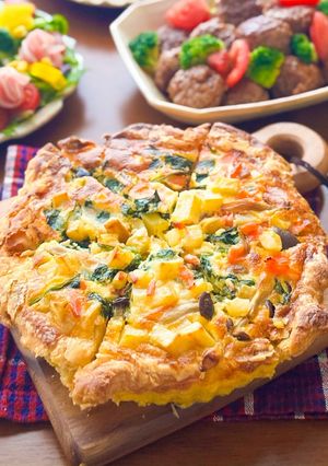 サーモン入り具沢山キッシュ♩-レシピのメイン写真