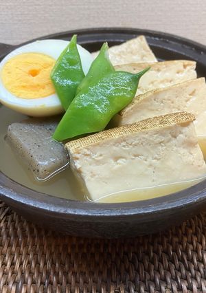 焼き豆腐と蒟蒻のおでん風-レシピのメイン写真