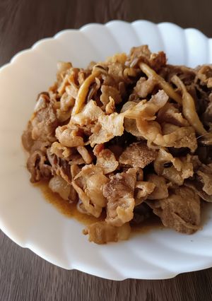 豚肉としめじのしぐれ煮-レシピのメイン写真