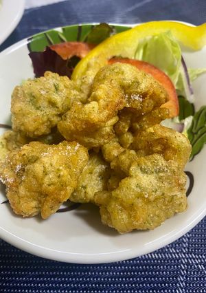 【おつまみ】塩が弾きたてる磯辺鶏皮揚げ！-レシピのメイン写真