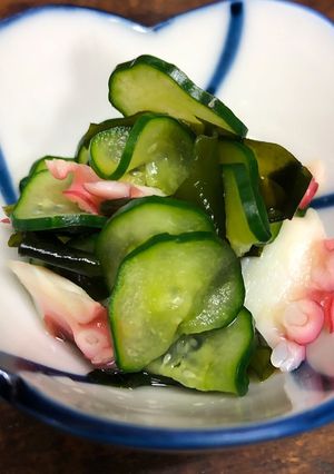 🔰あと一品！タコときゅうりとワカメの酢の物-レシピのメイン写真