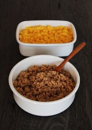 しっとり、ふっくら、料亭の味「鶏そぼろ」-レシピのメイン写真