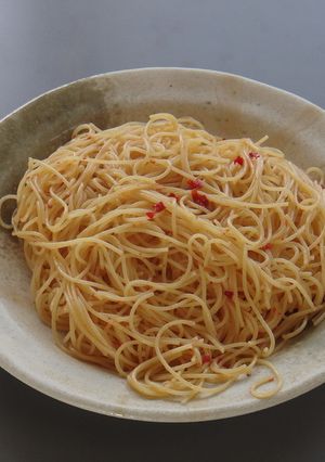 [簡単]梅昆布柚子胡椒パスタ-レシピのメイン写真