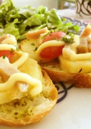 ベーコンポテトのタルティーヌ-レシピのメイン写真