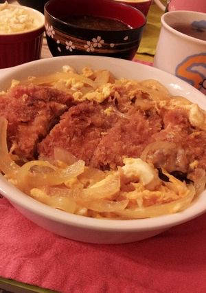 鶏むね肉でカツ丼-レシピのメイン写真