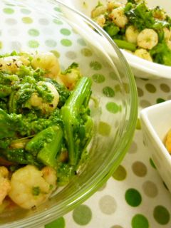 ✿菜の花とエビのクリーム炒め✿-レシピのメイン写真
