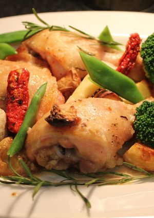 オーブンで一度に、ローストチキン＆野菜-レシピのメイン写真