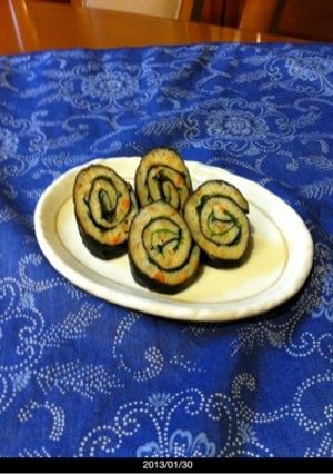 鶏ゴボウと大葉の海苔巻き-レシピのメイン写真