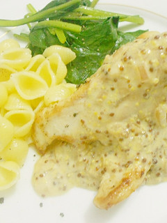 鶏胸肉のソテーを粒マスタードソースで☆-レシピのメイン写真