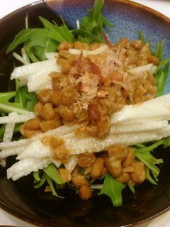 水菜と納豆の簡単サラダ-レシピのメイン写真