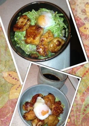 節約！簡単！しっとり！鶏胸肉の照り玉丼-レシピのメイン写真