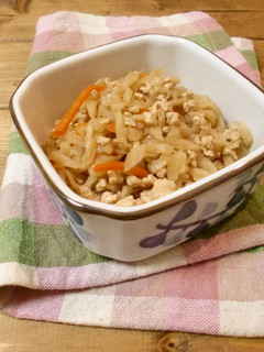 切り干し大根とそぼろの生姜煮-レシピのメイン写真