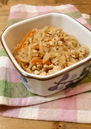 切り干し大根とそぼろの生姜煮-レシピのメイン写真