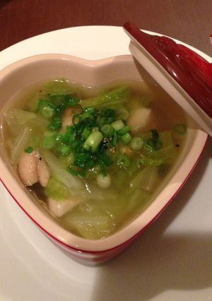 白菜と鶏胸肉のあったかスープ♪♫-レシピのメイン写真