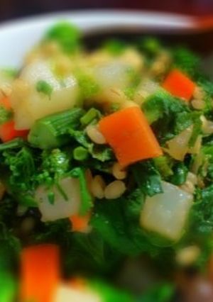 プチプチ食感がおいしい！麦と野菜のサラダ-レシピのメイン写真