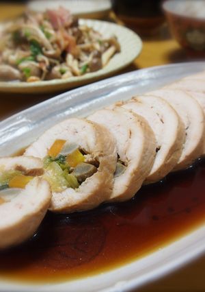 鶏ムネ肉のしっとり巻き-レシピのメイン写真