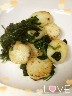 長芋とほうれん草のバターソテー♬-レシピのメイン写真