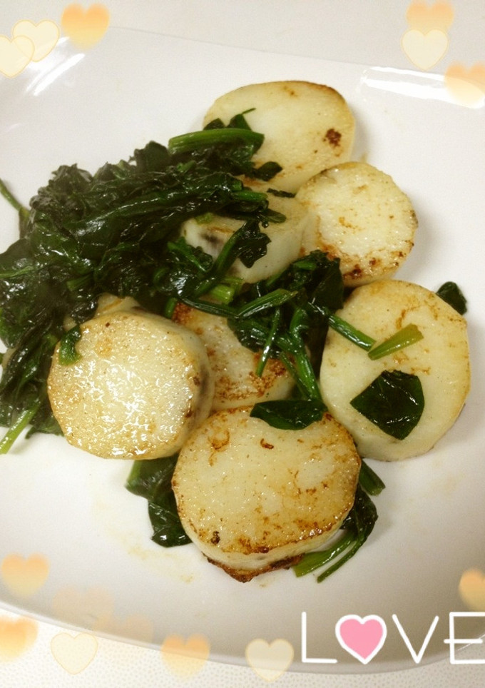 長芋とほうれん草のバターソテー♬-レシピのメイン写真