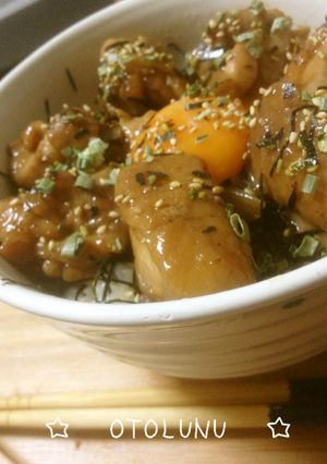～おっ、作れる～簡単　鳥照り丼　写真付き-レシピのメイン写真