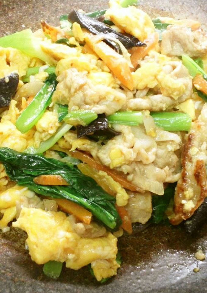 豚肉といろいろ野菜のふんわり卵炒め-レシピのメイン写真