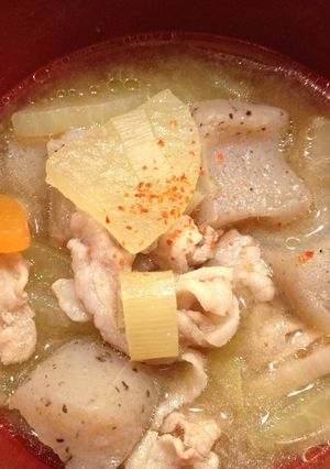 簡単！手抜きで美味しい豚汁-レシピのメイン写真