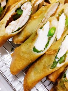 鶏胸肉の春巻き♪さっぱり梅&青じそ味-レシピのメイン写真