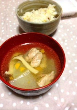 こんがり鶏と大根のスープ-レシピのメイン写真