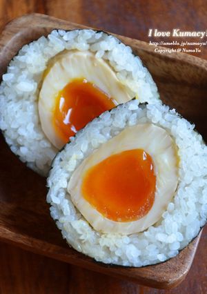 とろり絶品！半熟味玉おにぎり-レシピのメイン写真