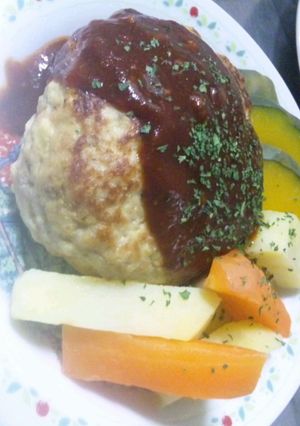 豆腐でふっくらハンバーグ-レシピのメイン写真