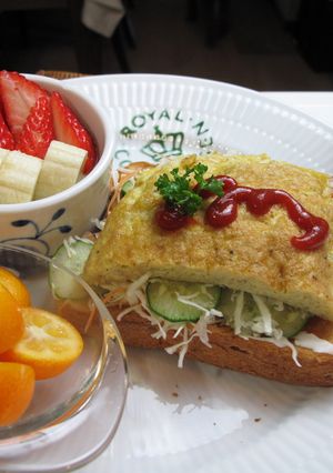 トースト ~ふわふわえのき玉子~-レシピのメイン写真