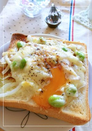 温玉・玉葱　オイマヨチーズトースト-レシピのメイン写真