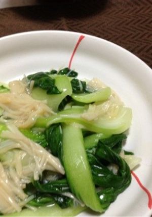ちんげん菜と帆立貝柱のとろみ炒め-レシピのメイン写真
