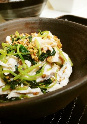 ヘルシー＊鶏肉と三つ葉の梅肉和え-レシピのメイン写真