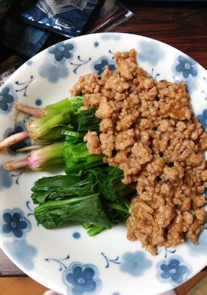 〔簡単〕ほうれん草の肉みそ-レシピのメイン写真