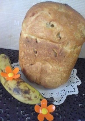 HB:湯種全粒粉ドライバナナ食パン-レシピのメイン写真