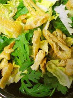 春菊・白菜・油揚げのサラダ-レシピのメイン写真