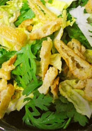 春菊・白菜・油揚げのサラダ-レシピのメイン写真