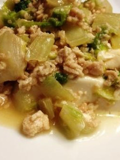 白菜そぼろ塩麹餡のぷるぷる豆腐-レシピのメイン写真