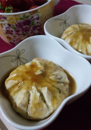 レンジで簡単！切干し大根の残りで豆腐茶巾-レシピのメイン写真