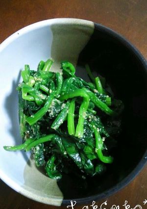 ずぼらさんの簡単ほうれん草のおひたし♬-レシピのメイン写真