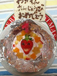 一歳・バースディケーキ-レシピのメイン写真
