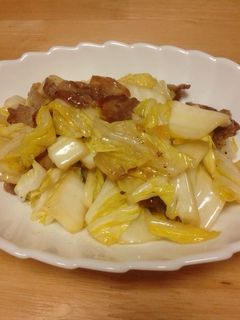 中華風カリカリ豚バラ肉の白菜炒め-レシピのメイン写真