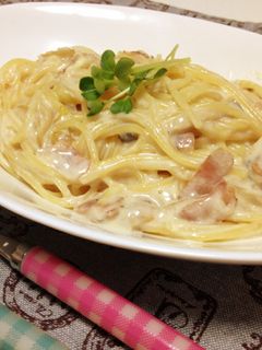 牛乳♡簡単クリームパスタ-レシピのメイン写真