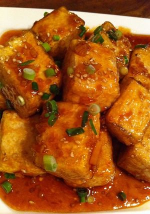 揚げ出し豆腐と米酢の香味ソース-レシピのメイン写真