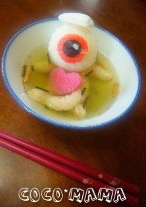 目玉の親父＊お茶漬け キャラ弁-レシピのメイン写真