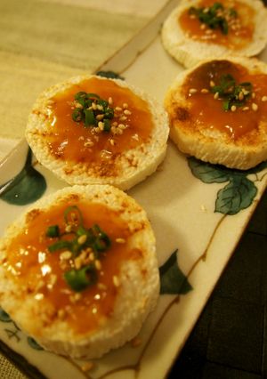簡単おかず★焼き長芋の柚子味噌のせ-レシピのメイン写真