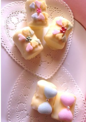 ホワイトデーに簡単マシュマロデコチョコ♡-レシピのメイン写真