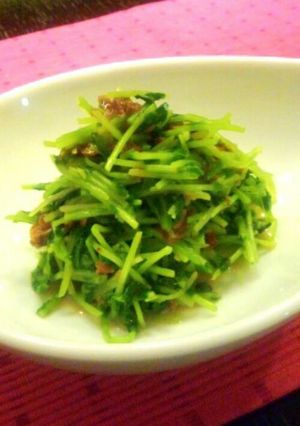 豆苗のピーナッツ味噌和え-レシピのメイン写真