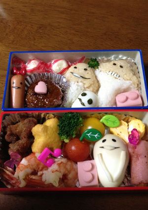 なめこ☆なめこモドキ弁当（キャラ弁）-レシピのメイン写真