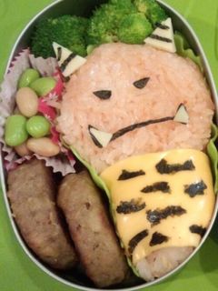 節分☆鬼オニナメコ キャラ弁-レシピのメイン写真